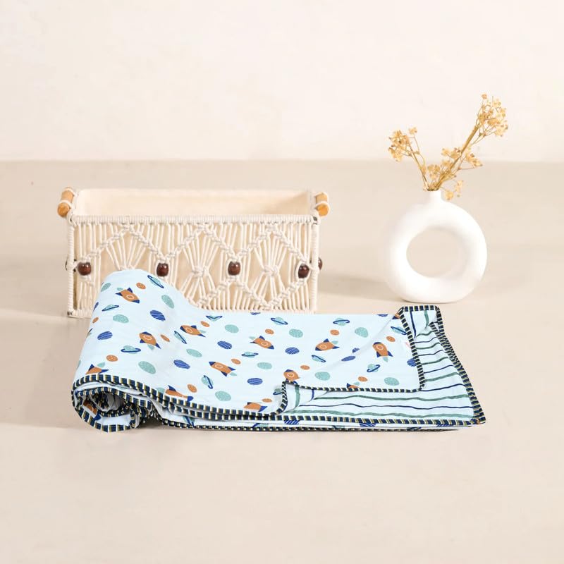 CuddleCot 250 GSM Reversible AC Dohar Single for Kids | 90x60 Inch | White - Image 8