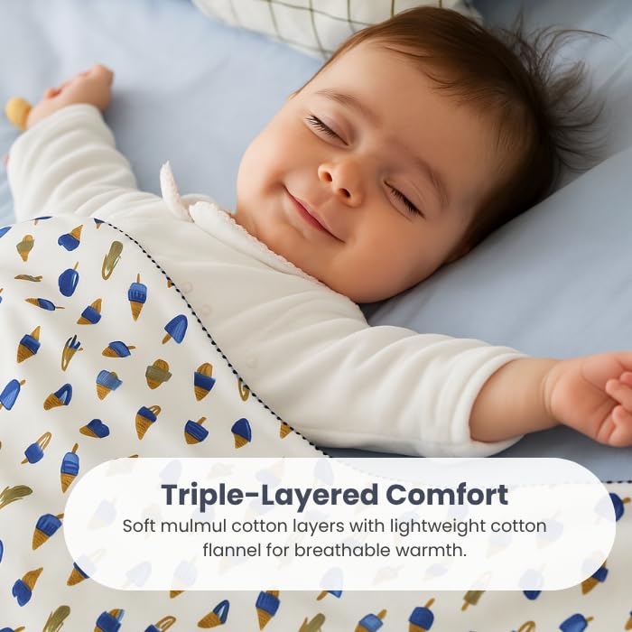 CuddleCot Kids Dohar 144 TC Mulmul Cotton - Image 3