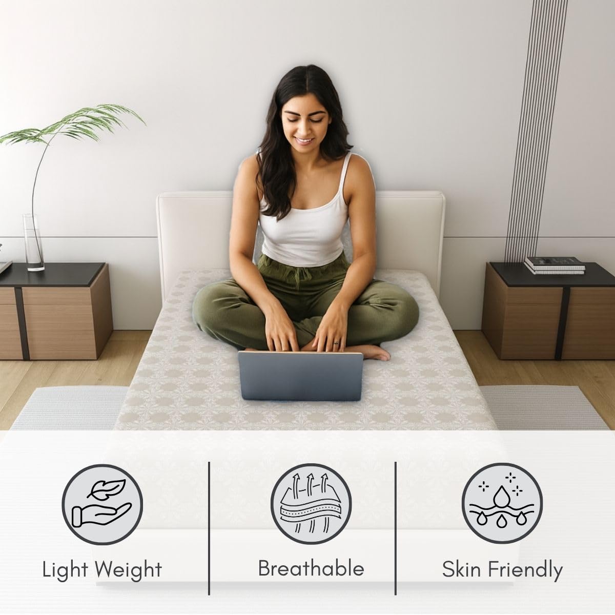 Classic Comfort 186 TC Single Bedsheet - Image 3