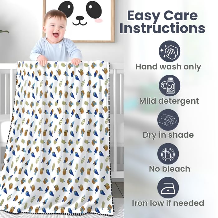 CuddleCot 250 GSM Reversible AC Dohar Crib for Kids | 60x40 Inch | White - Image 5