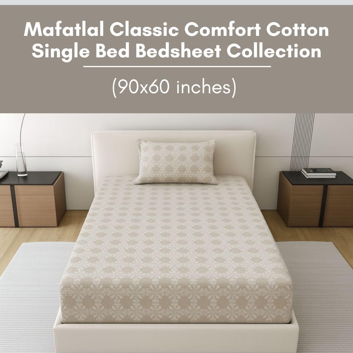 Classic Comfort 186 TC Single Bedsheet - Image 2