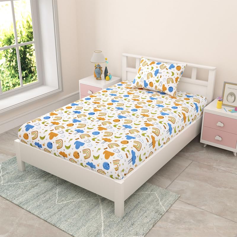 CooCoo by Mafatlal Pure Cotton Single Bed Bedsheet - Image 3