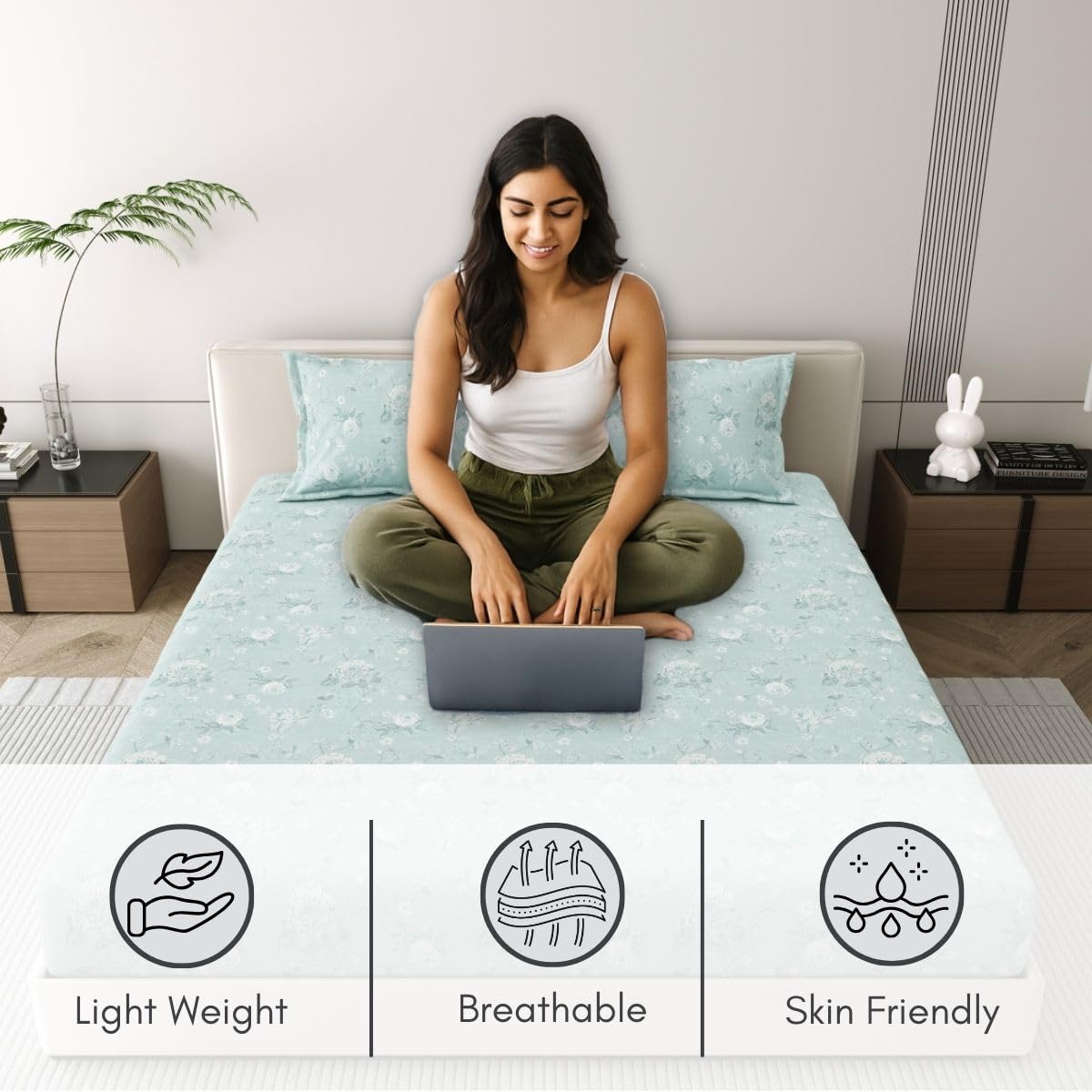 Corsica Premium Cotton Bedsheet King Size - Image 2