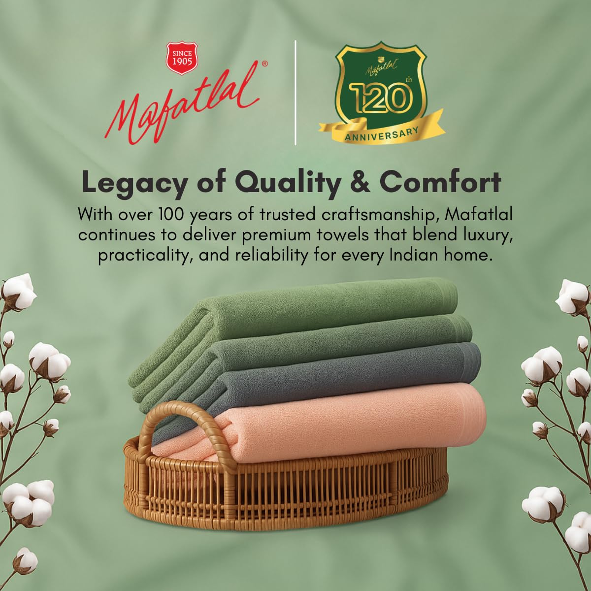 Daffodil Cotton Bath Towels - Image 7