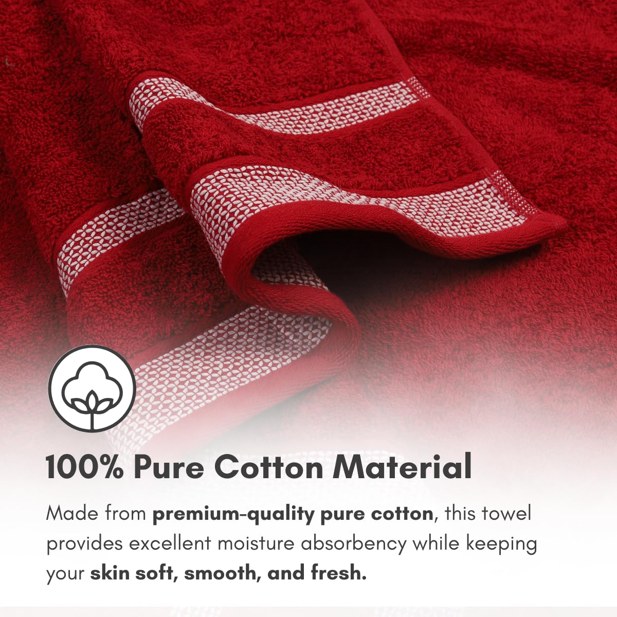 Daffodil Cotton Long Size Bath Towels - Image 5