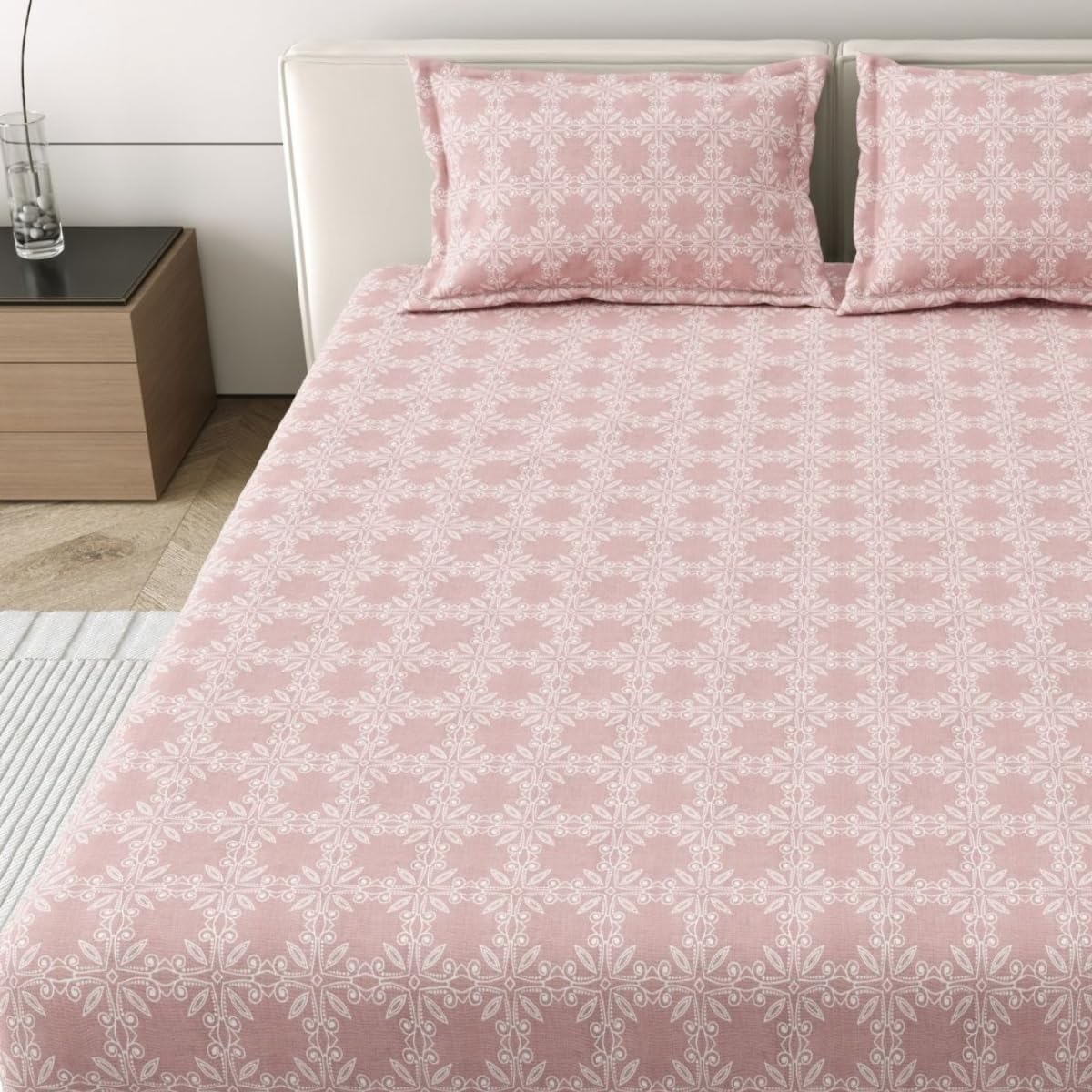 Classic Comfort 186 TC Double Bed Cotton Bedsheet