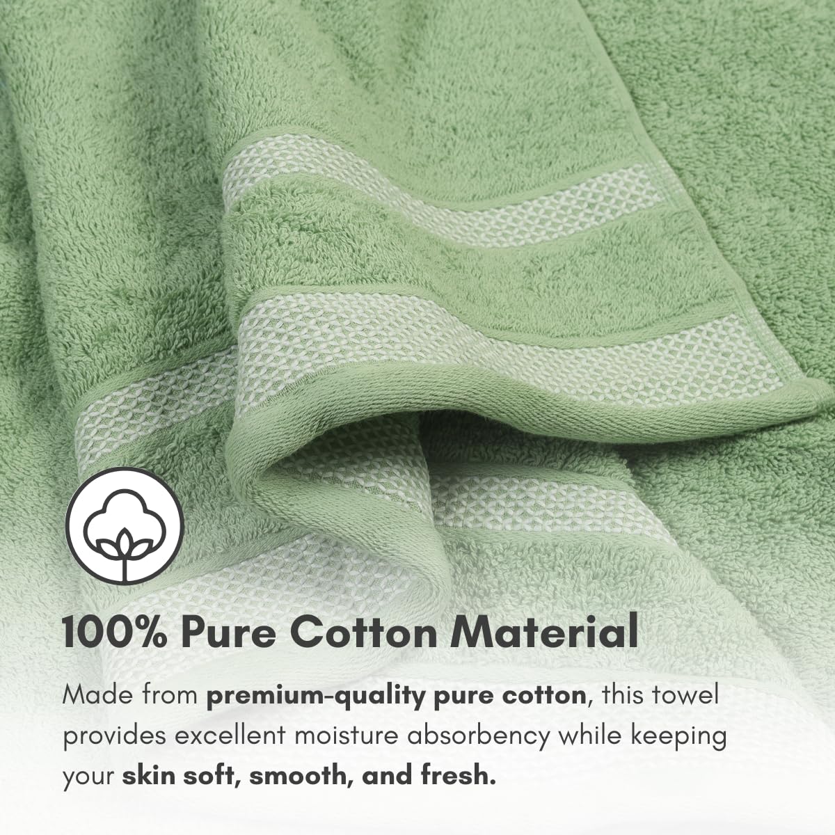 Daffodil Thick Cotton Bath Towels - Image 5