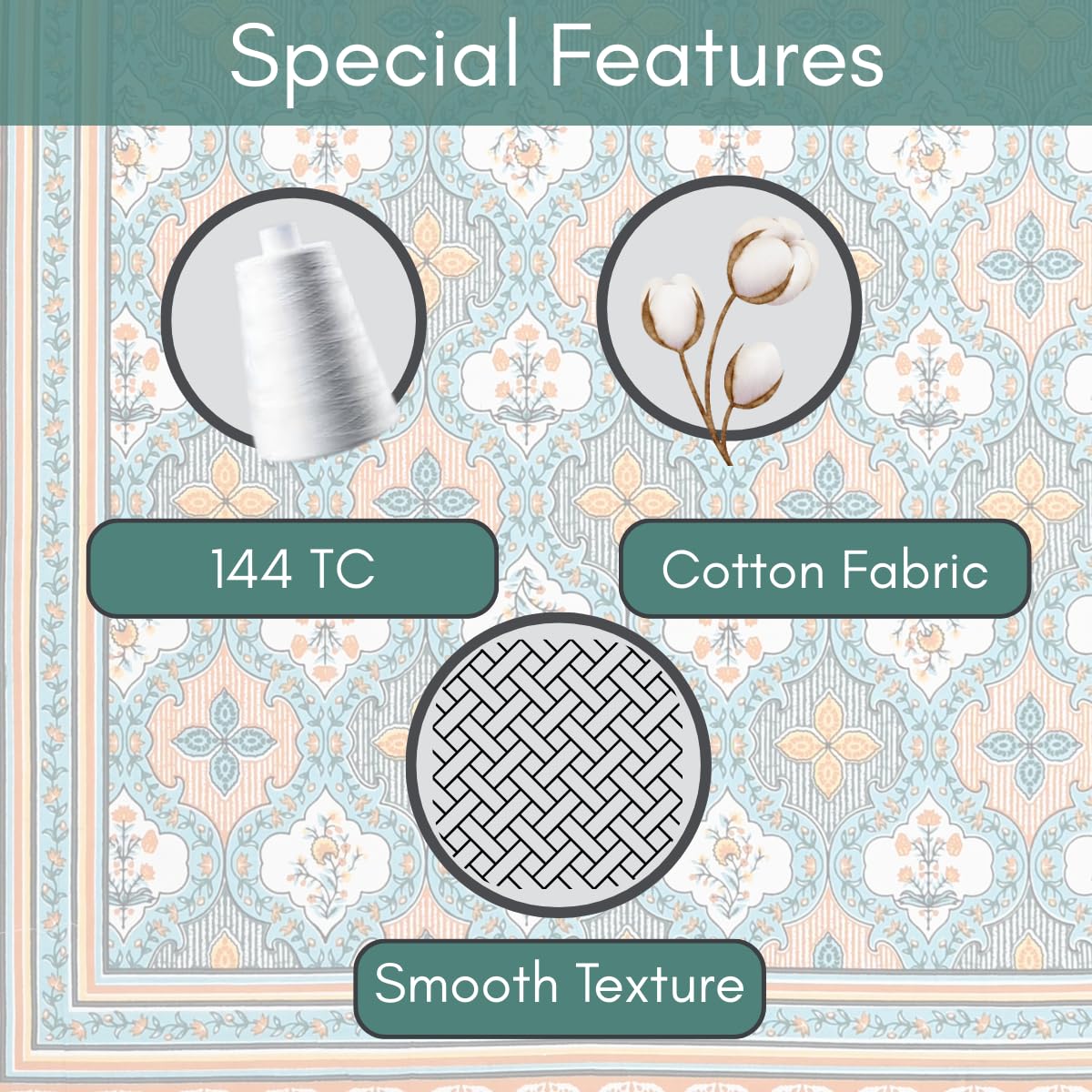 Upvan Cotton Double Bedsheet - Image 2