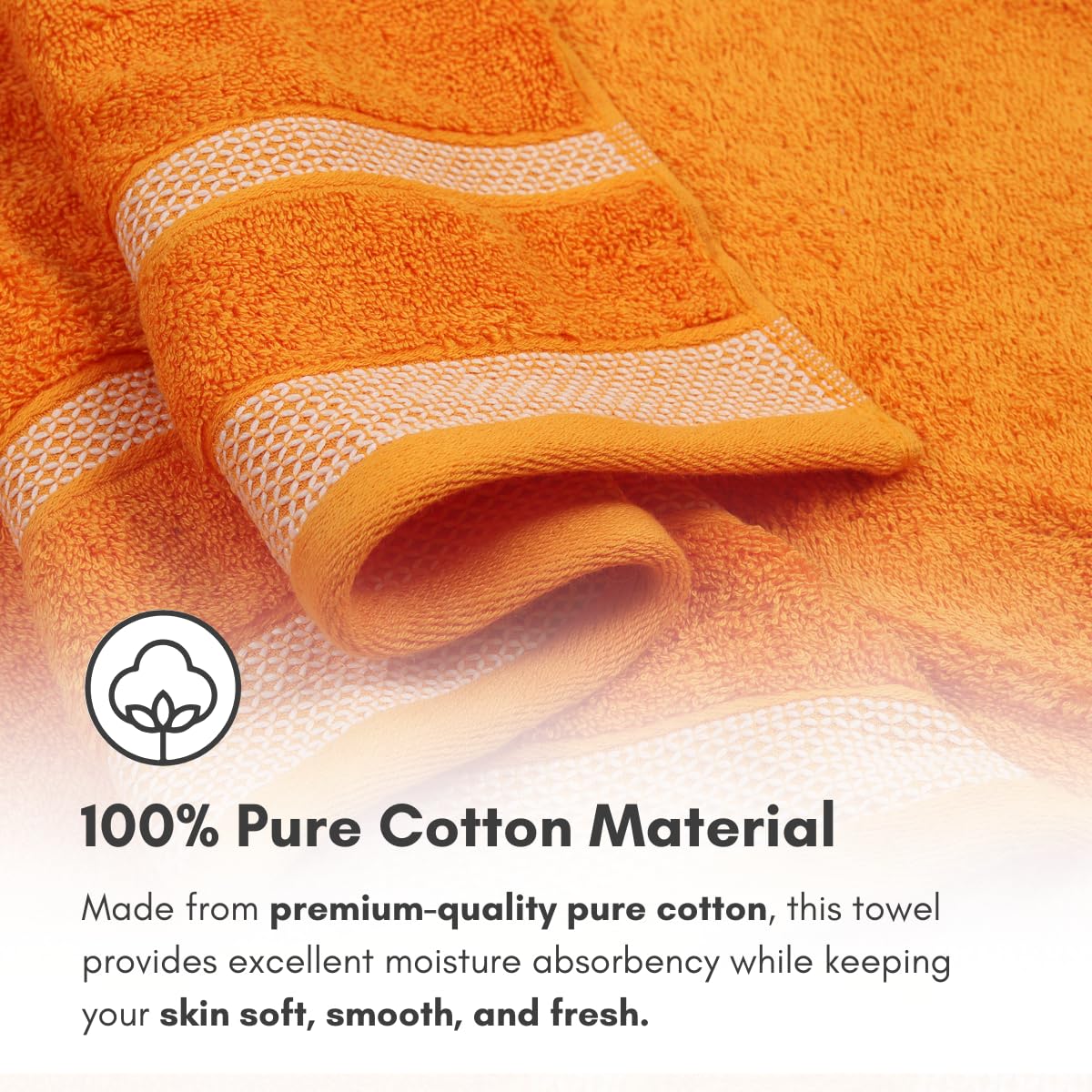 Daffodil Cotton Long Bath Towels - Image 4