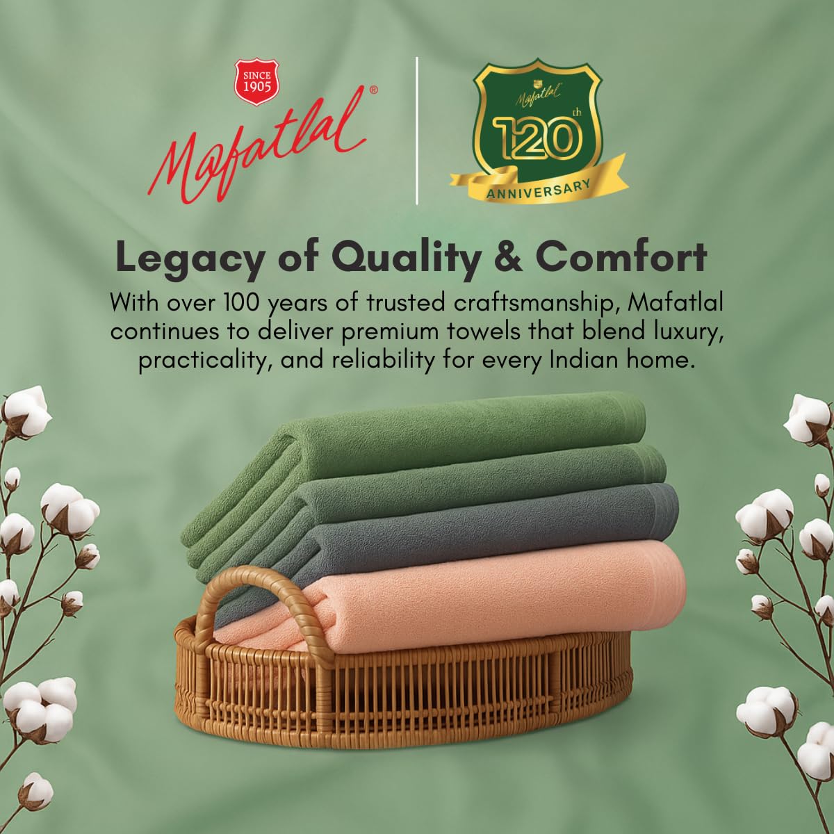 Daffodil Thick Cotton Bath Towels - Image 6