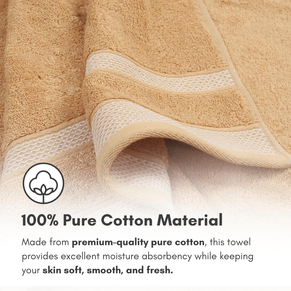 Daffodil Cotton Long Bath Towels - Image 6