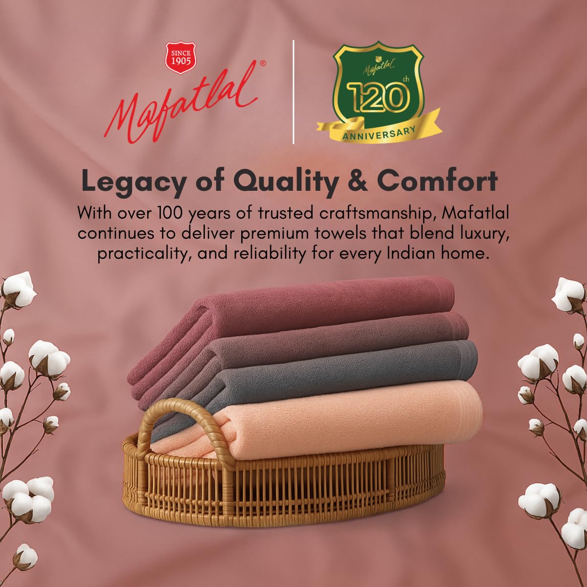 Daffodil Cotton Heavy Bath Towels - Image 5