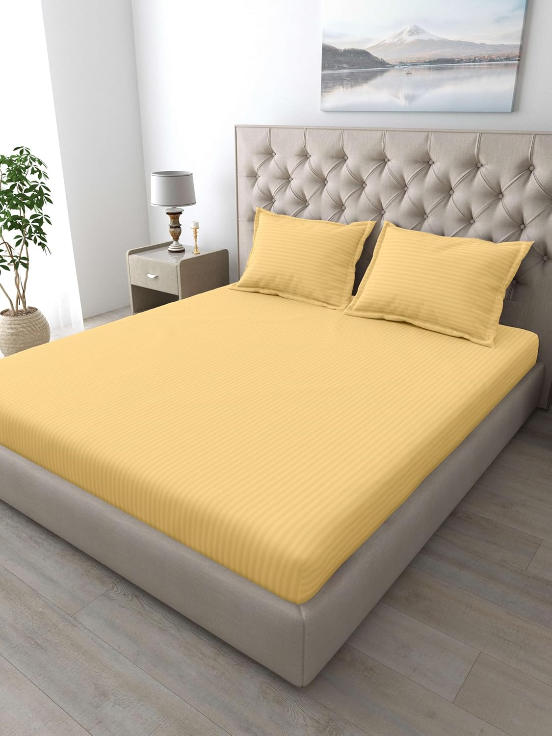 Italian Strip King Size Bed Sheet Pure Cotton - Image 7