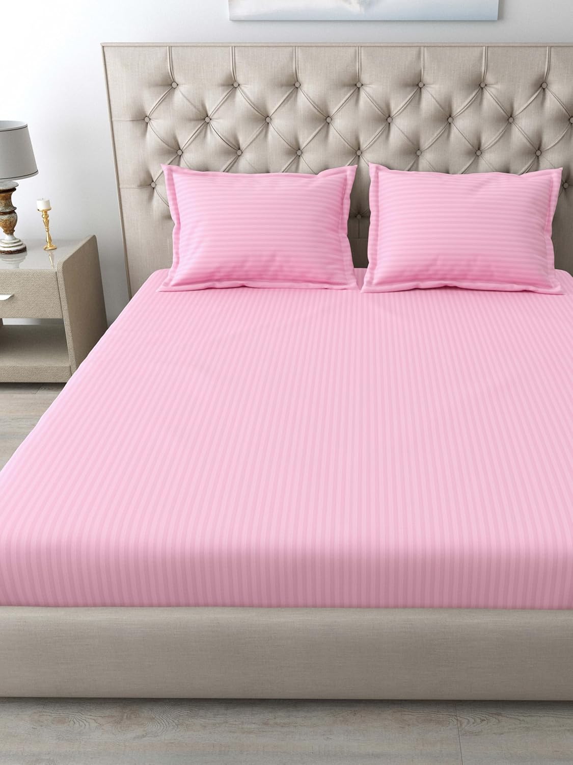 Mafatlal Italian Strip King Size Cotton Bed Sheet