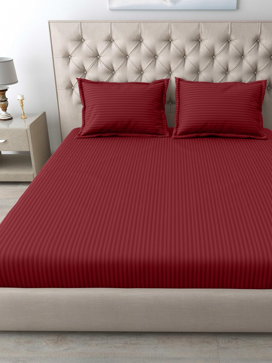 Italian Strip Bedsheets for King Size Bed