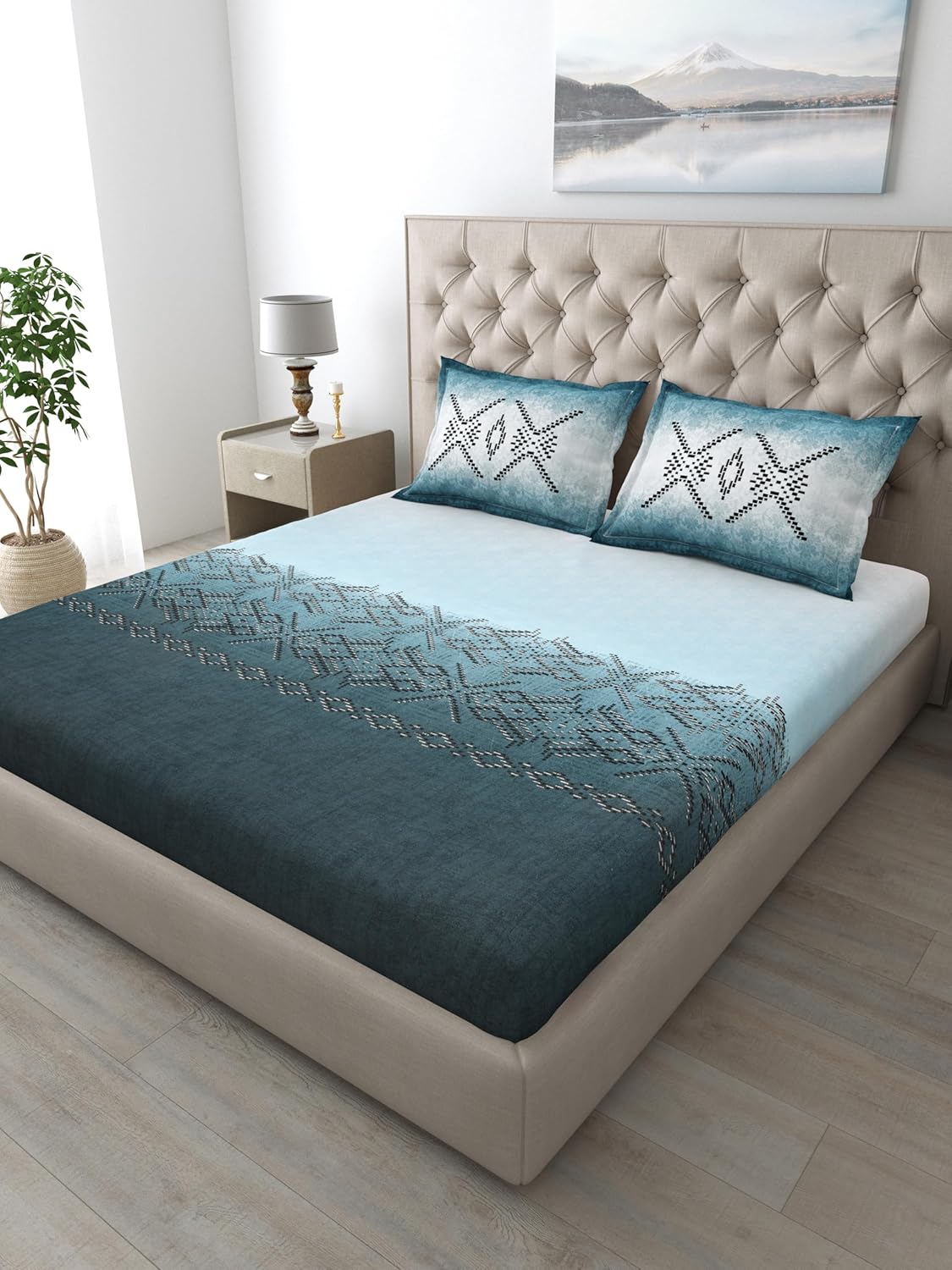 Autumn Delight Bed Sheet King Size Cotton - Image 6