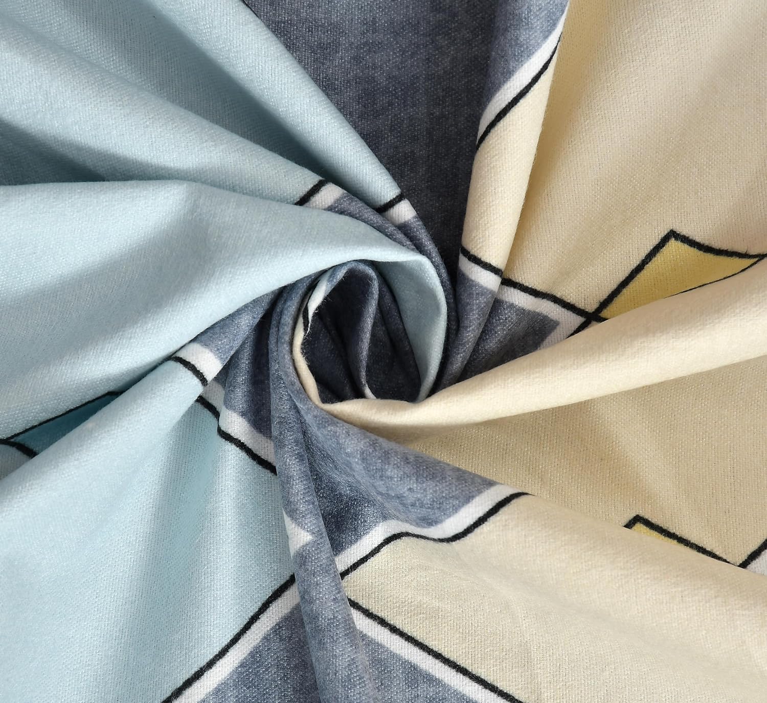 Plush 210 TC Cotton Feel Glace Elastic Fitted Bedsheet for Double Bed - Image 4