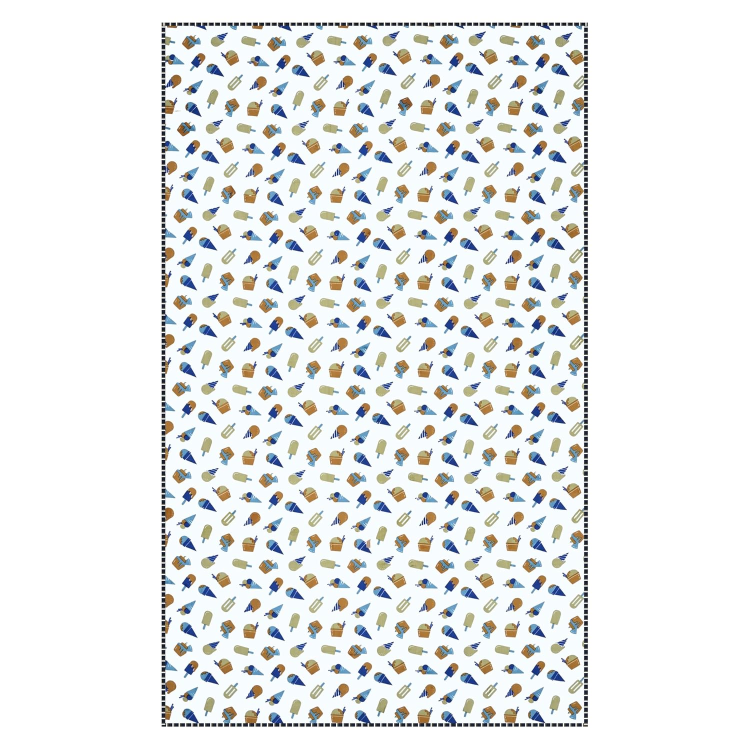 CuddleCot 250 GSM Reversible AC Dohar Crib for Kids White - Image 5