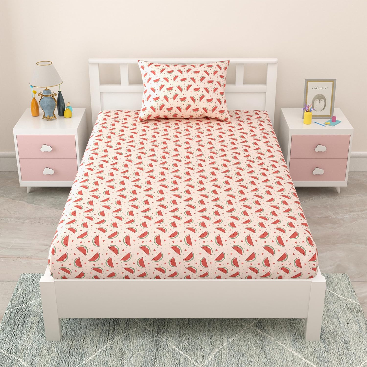 CooCoo Pure Cotton Kids Bedsheets for Single Size Bed - Image 3