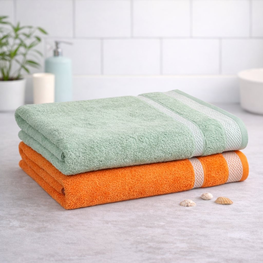 Daffodil Cotton Long Bath Towels