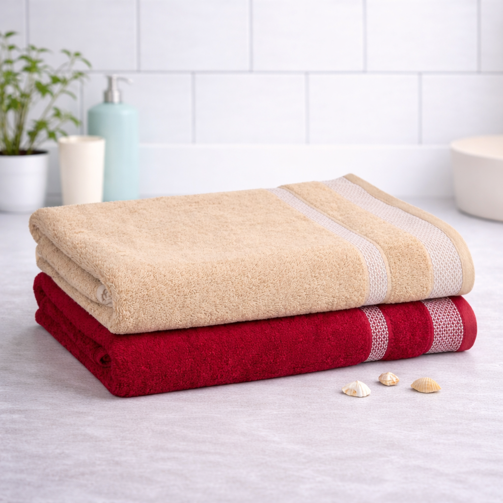 Daffodil Cotton Long Bath Towels