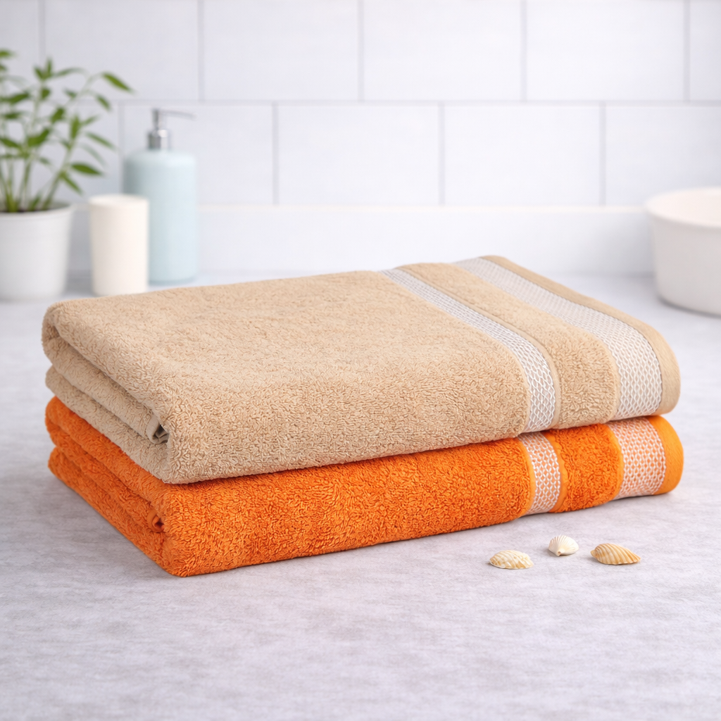 Daffodil Cotton Long Size Bath Towels
