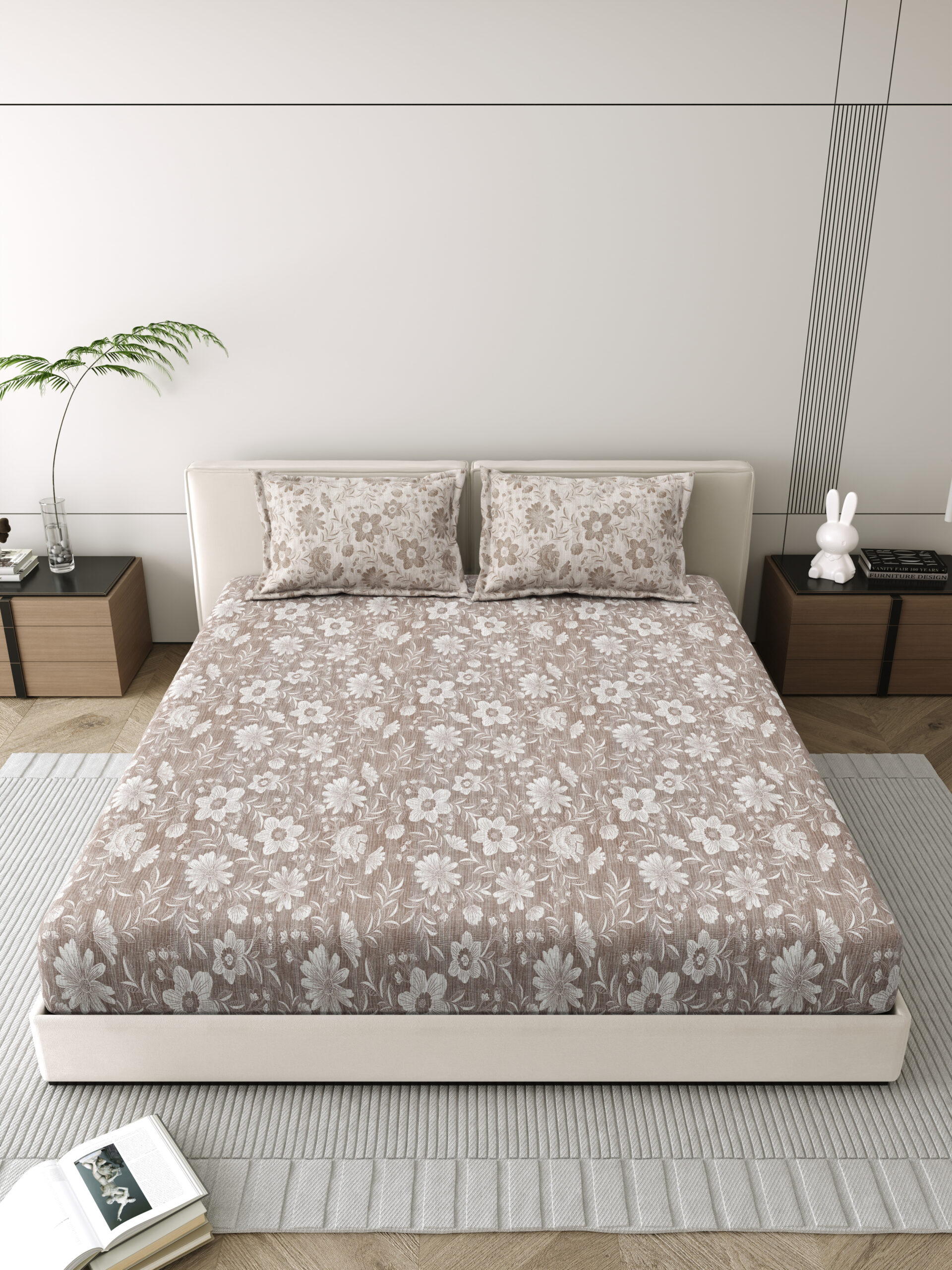 Corsica 186 TC Pure Cotton Bedsheet