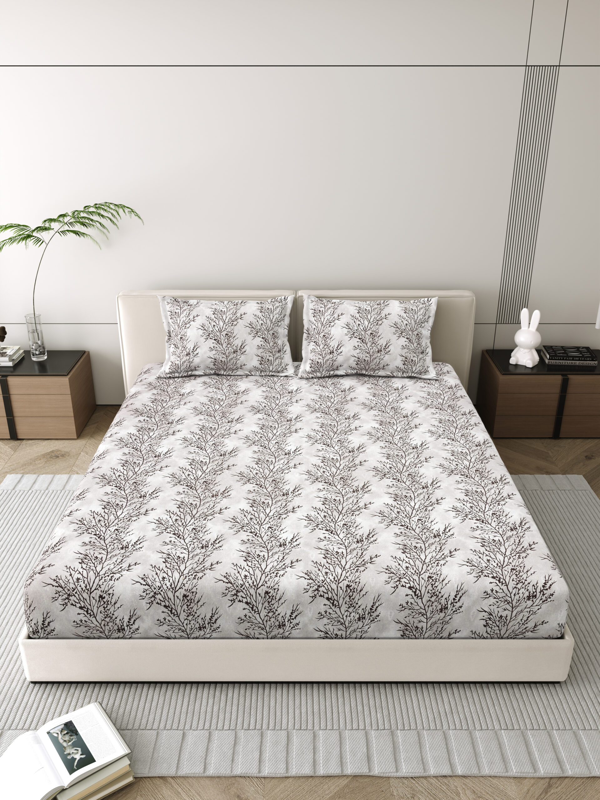Corsica 186 TC Pure Cotton Bedsheet