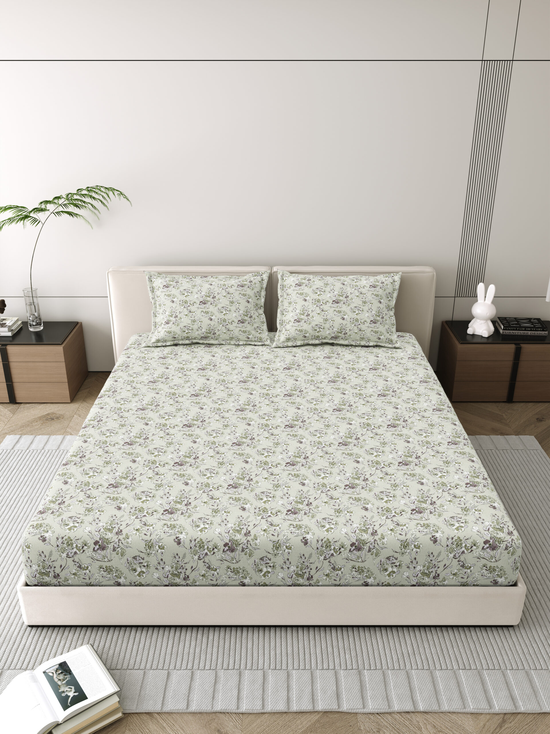 Corsica 186 TC Pure Cotton Bedsheet