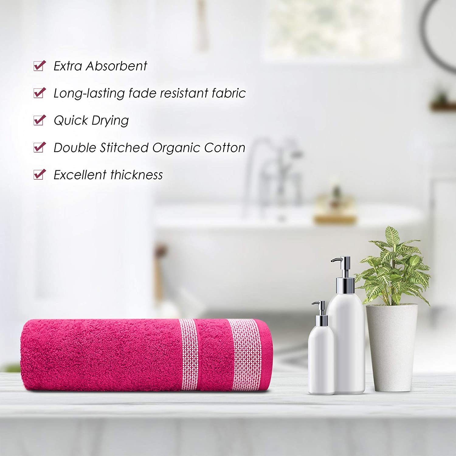 Daffodil 550 GSM 100% Cotton Bath Towel - Image 2