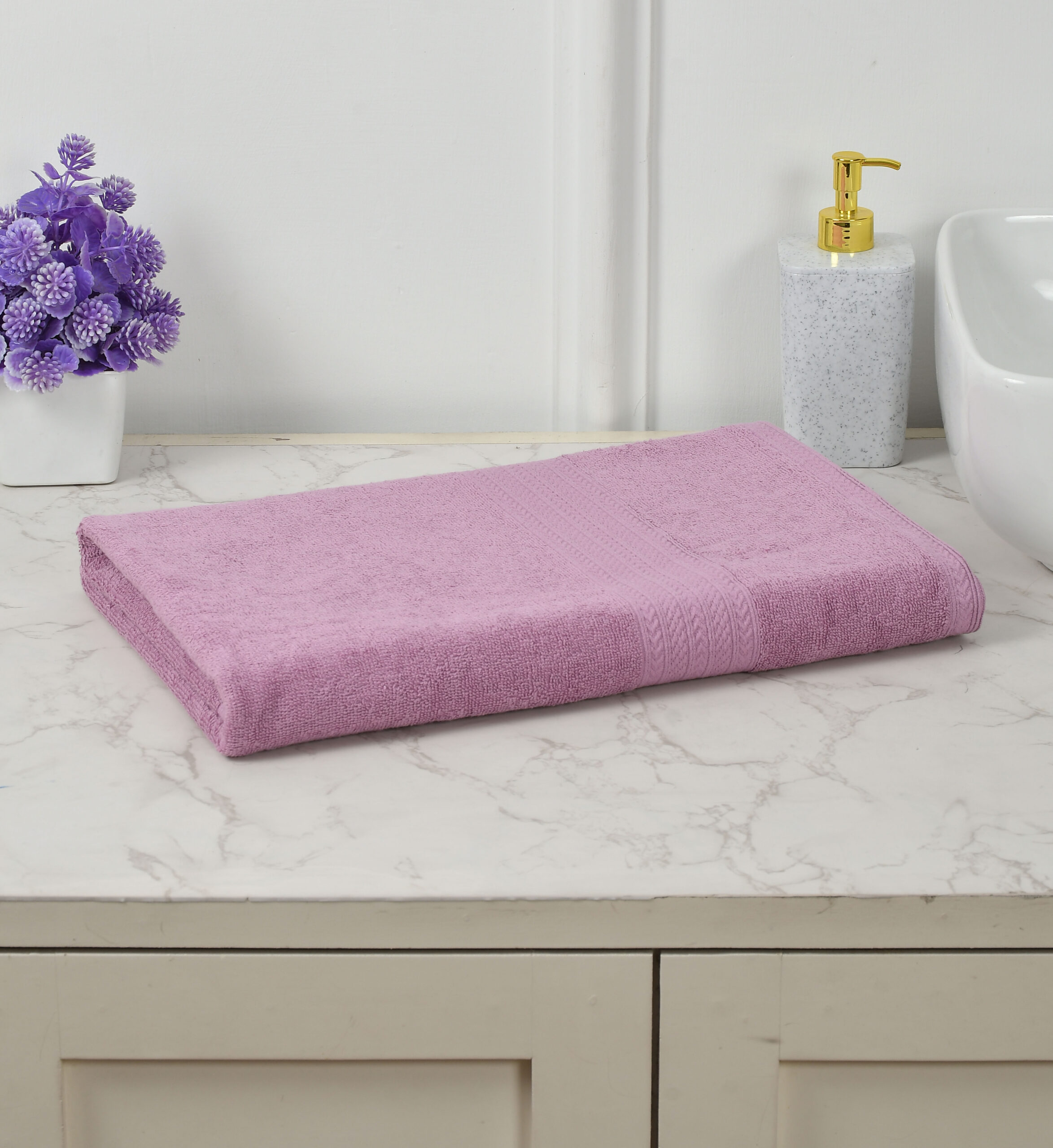 Joy 450 GSM Pure Cotton Bath Towel - Image 2