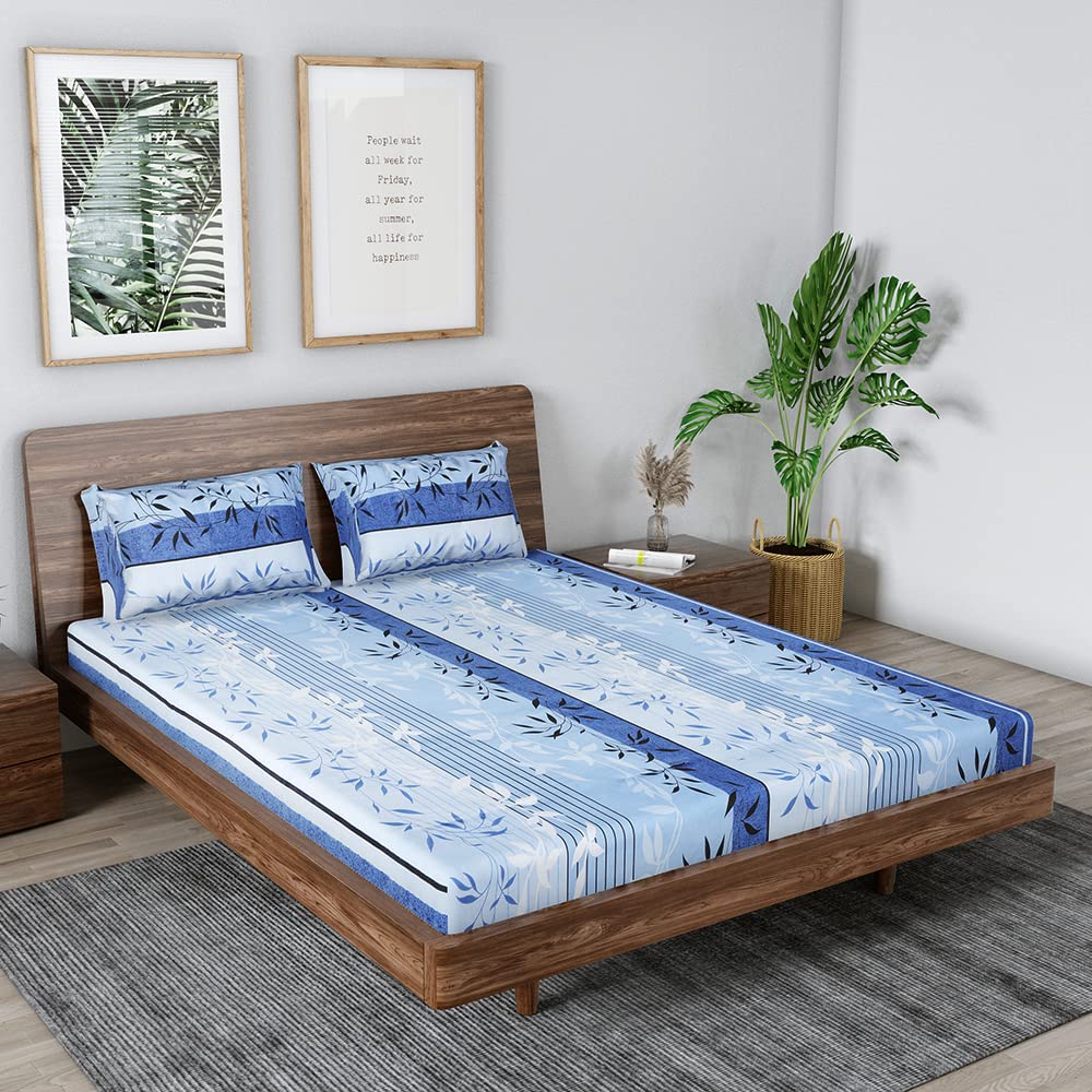 Mafatlal Grandious Bedsheet for Double Bed King Size Cotton | 108x108 Inches - Image 5