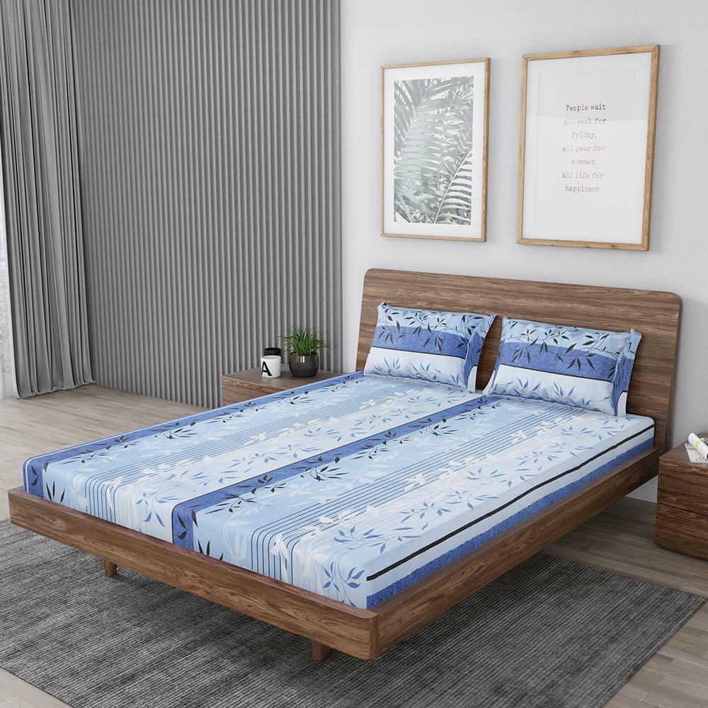 Mafatlal Grandious Bedsheet for Double Bed King Size Cotton | 108x108 Inches - Image 4