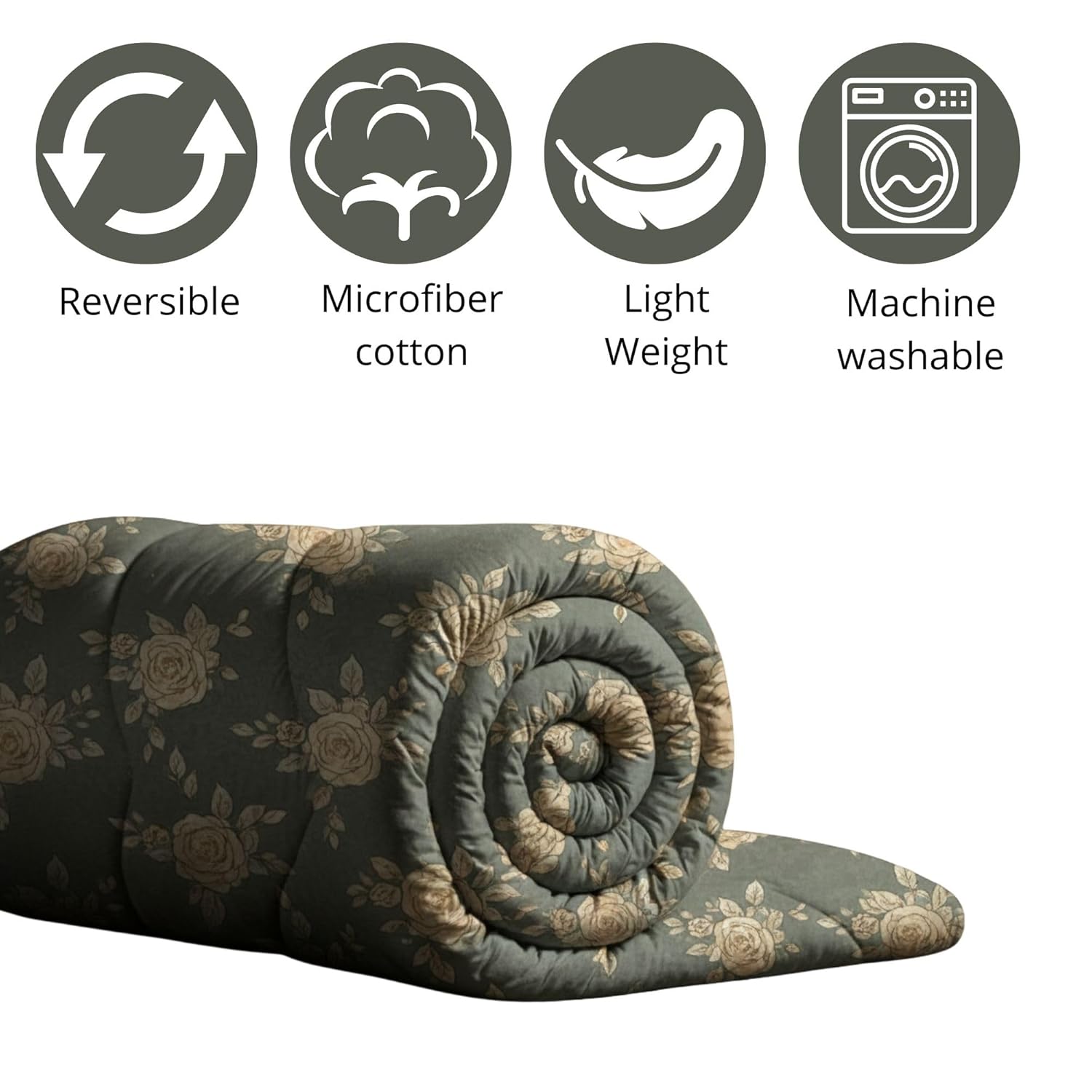 Mafatlal Ultrasonic 120 GSM Microfiber Single Reversible AC Comforter - Image 3