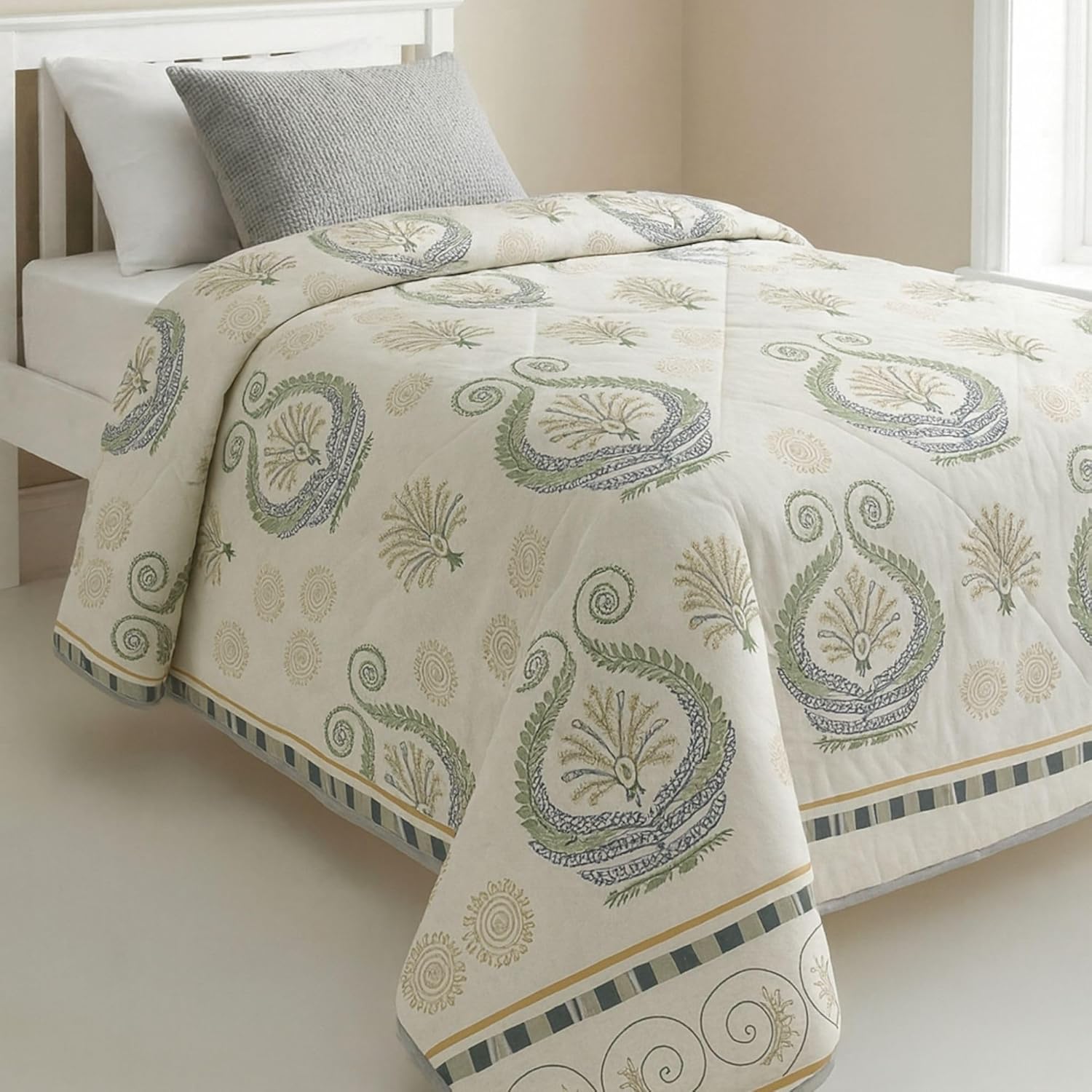 Mafatlal Ultrasonic 120 GSM Reversible Microfiber Single Comforter