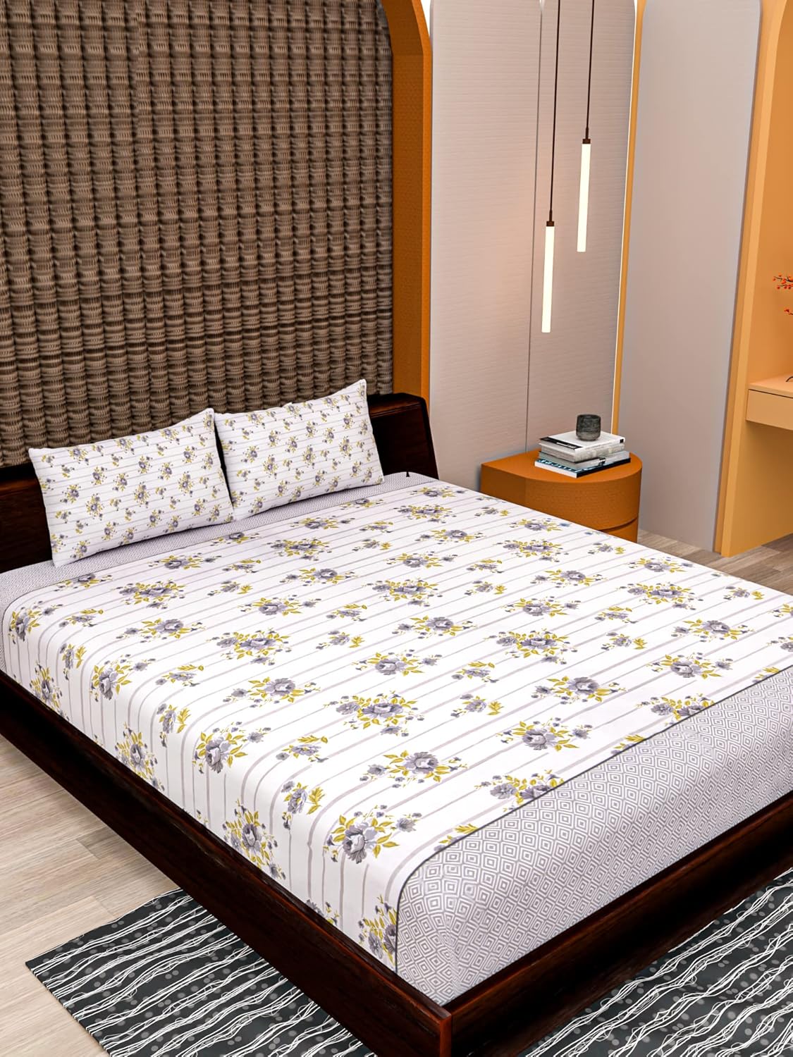 Mafatlal Grandious King Size Bed Sheet Cotton | 108x108 Inches - Image 5