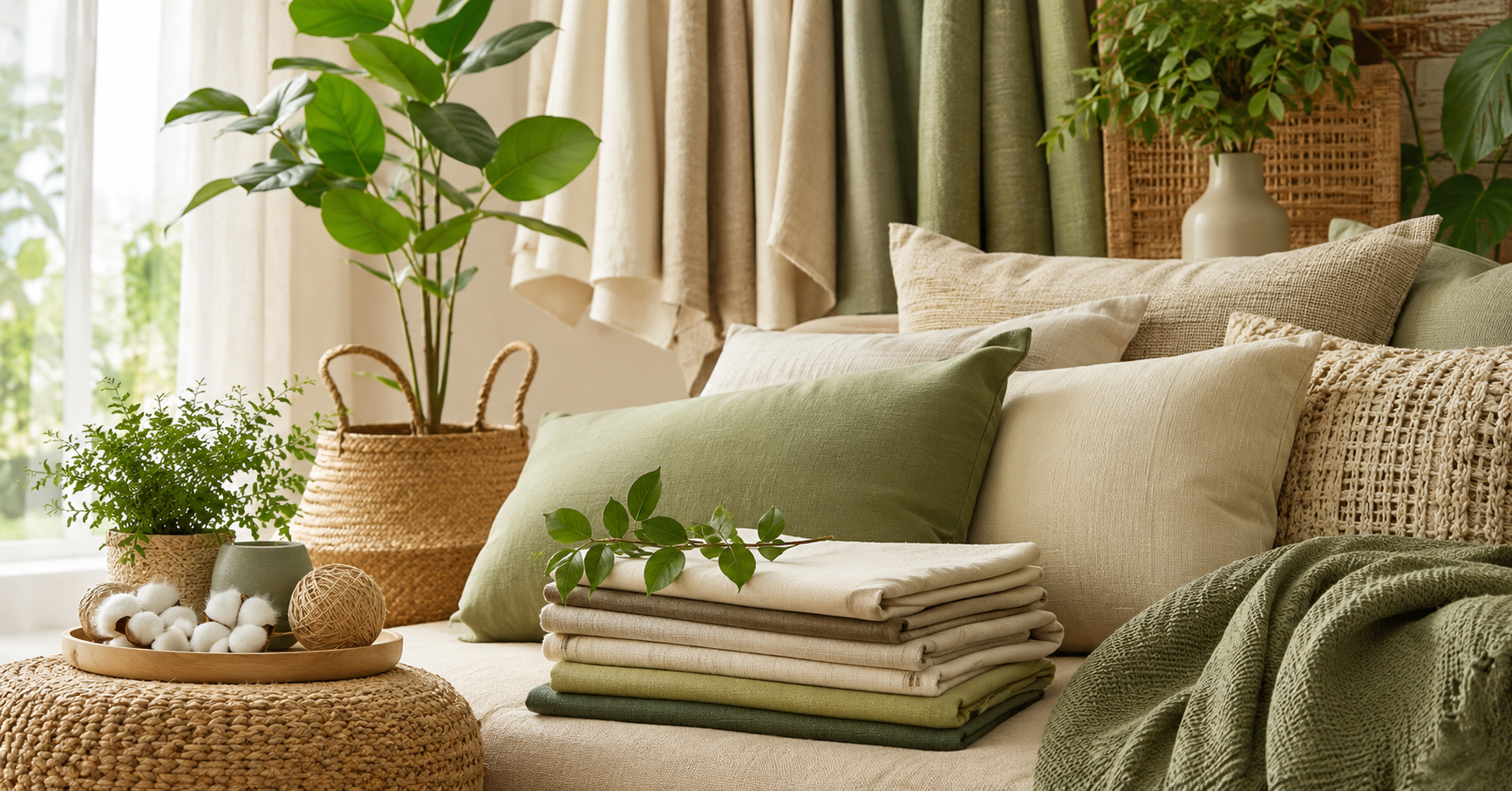Sustainable fabrics in home furnishing